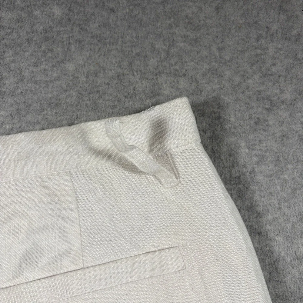 Island Importer Linen Pants Men's 31 White Relaxed Fit Beach Trousers 26
